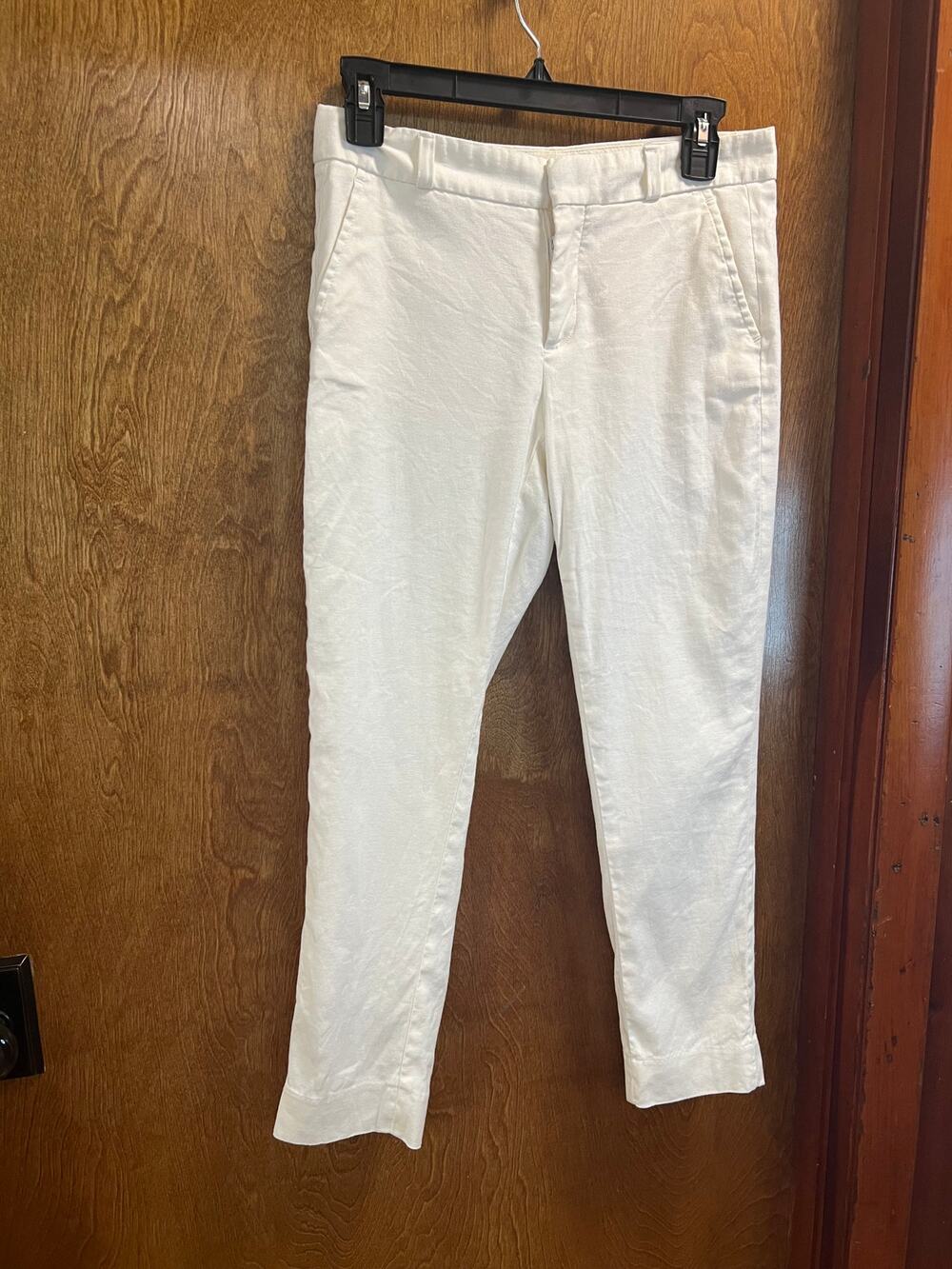 Banana Republic Avery Pant Women's Size 0 White Chino Pants